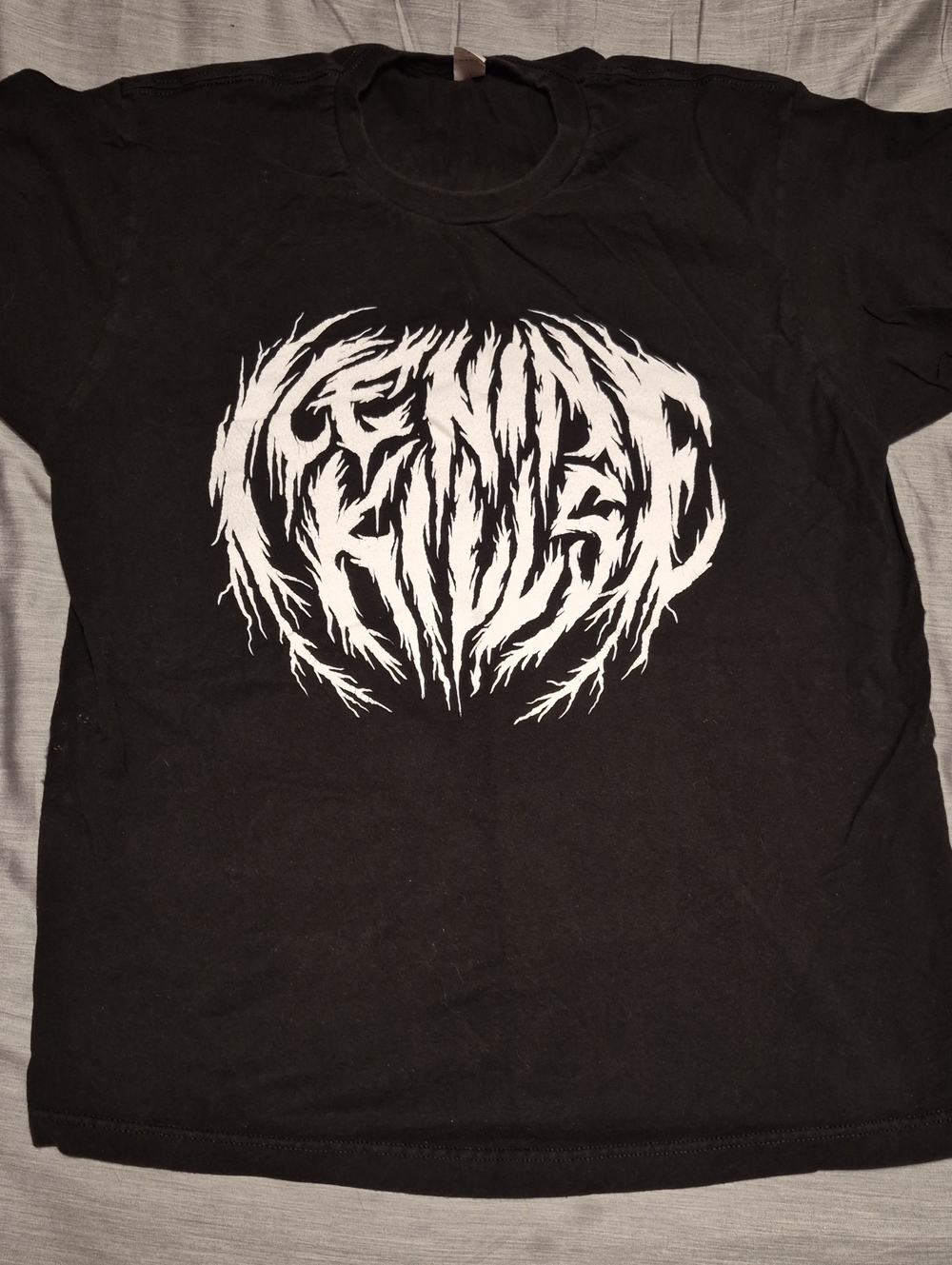 Ice Nine Kills Black Graphic Band T-Shirt with White Logo